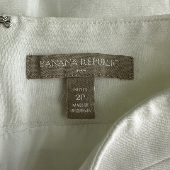 2/$30 Banana Republic Sleek Suit Pencil Skirt White 2P #A0635 TRB3 - Picture 5 of 8